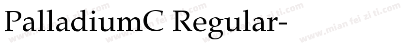 PalladiumC Regular字体转换